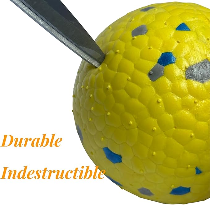 Durable Interactive Dog Toys for Aggressive Chewers,Puppy Teething Toys,Floating Fetch Balls,Bouncing Chew Balls,Tennis Balls for Dogs (2 Balls)