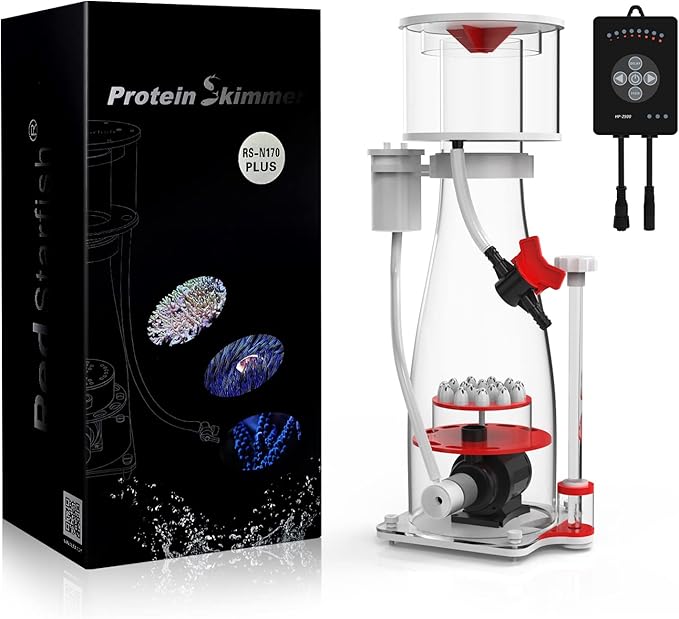 MagTool Aquarium in-Sump DC Protein Skimmer, with Controllable DC Pinwheel Pump for Up to 135-185Gal Reef Tank (N170 Plus)