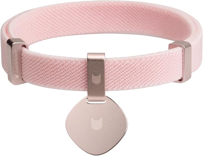 Safety Cat Collar and ID Tag Set - Elastic Quick Release, Non Breakaway Cat Collar Personalized Anodized Aluminum Pet Name Tag, Lightweight for Kitten and Small Large Cats