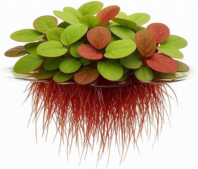 10 Plus Red Root Floater Plants Phyllanthus fluitans Floating Pond Plant Live Aquarium Floating Plants Create Shade and Hiding for Your Fish and Other inhabitants