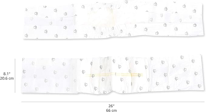 Amazon Basics Male Dog Diapers, 50 Count, Medium, Ultra Absorbent Disposable Wrap with Secure Fit, Leakproof and Comfortable
