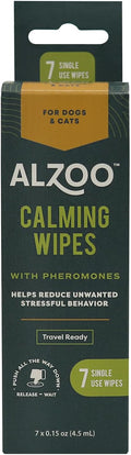 Calming Wipes with Pheromones for Cats and Dogs, On The Go Wipes Helps Reduce Stressful Behavior, 0.15 Ounce