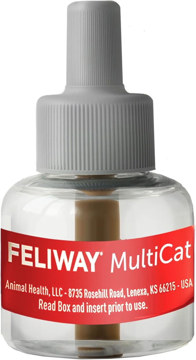 FELIWAY MultiCat Calming Pheromone Diffuser: 1 Diffuser Kit & 3 Refills
