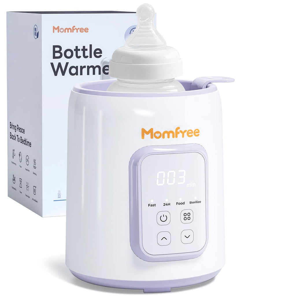 Bottle Warmer, 8-in-1 Fast Baby Bottle Warmer, Grey | for Breastmilk and Formula, Accurate Temperature Control, Automatic Shut-Off, Multifunctional for All Bottles