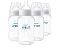 Philips Avent Anti-Colic Baby Bottle with AirFree Vent, Medium Flow 2 Nipple, 1m+, 9oz, 4 Pack, Pink, SCY703/14