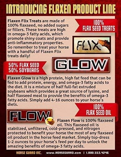 Flaxen Flow 3 L, 100% Flax Seed Oil for Horses, Rich in Omega-3 and Omega-6 Fatty Acids