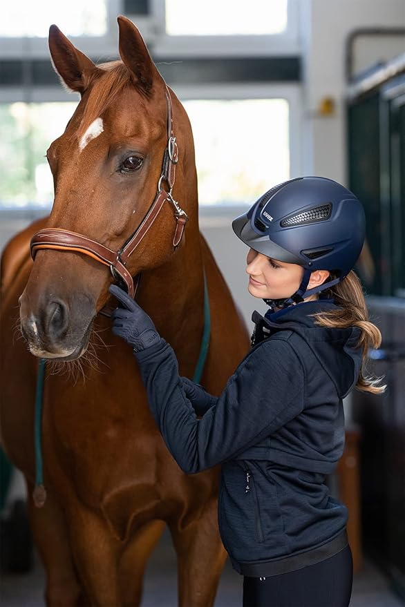 uvex exxential II MIPS Horse Riding Helmet for Women & Men - Adjustable Helmet with Integrated MIPS System