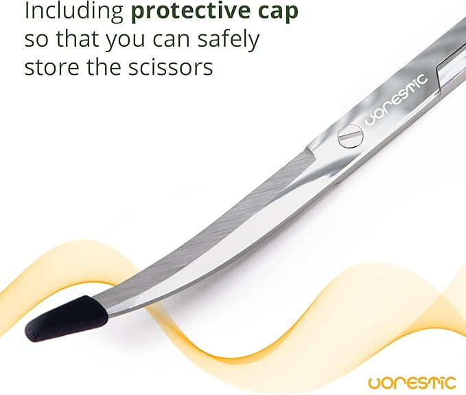 Long Aquarium Scissors for Plants 9.8 inches, Aquascaping Scissors Curved, Aquarium Plant Trimmer, Aquascape Tools, Terrarium Tools for Plants