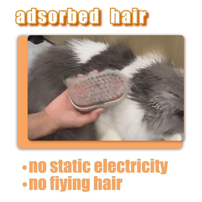 Steam Brush for Cats Dog Steam Brush,3 in 1 Pet Grooming Comb for Shedding,1PCS