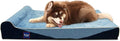 Laifug Orthopedic Memory Foam Dog Bed with Durable Water Proof Liner and Removable Washable Cover (Large (46"x28"x8"), Denim Blue)