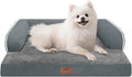 Small Dog Bed Orthopedic Washable Cat Bed Memory Foam Small Couch Sofa Indoor Comfy Pet Beds with Waterproof Removable Cover & Non-Slip Bottom
