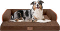Extra Large Dog Bed-Orthopedic Waterproof XL Dog Bed for XLarge Extra Big Dogs - Foam Couch Sofa Washable with Removable Cover-Coffee
