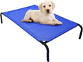 PHYEX Raised Pet Cot for Small Pets, Elevated Dog Bed with Breathable Mesh, Sturdy Steel Frame for Indoor & Outdoor Use, Non-Slip Design, Easy Clean, 33-Inch Blue
