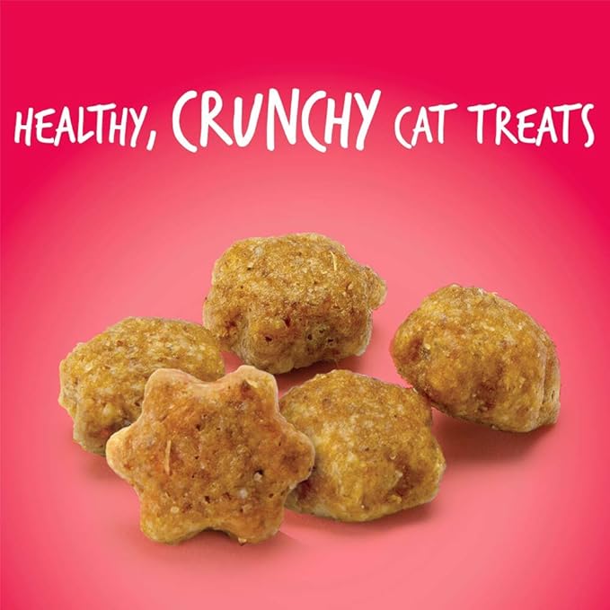 Fruitables Cat Treats Crunchy Salmon & Cranberry Cat Treats Healthy Low Calorie, High Protein Wheat, Corn & Soy Free 30 Ounces
