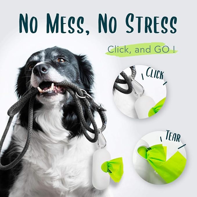 Certified Compostable Dog Poop Bag Rolls, Landfill friendly Doggie Poop Bags, Vegetable-Based, ASTM D6400, Unscented, Extra Thick, Leak Proof, Size 9 x 13 Inches, Refills 240 Counts