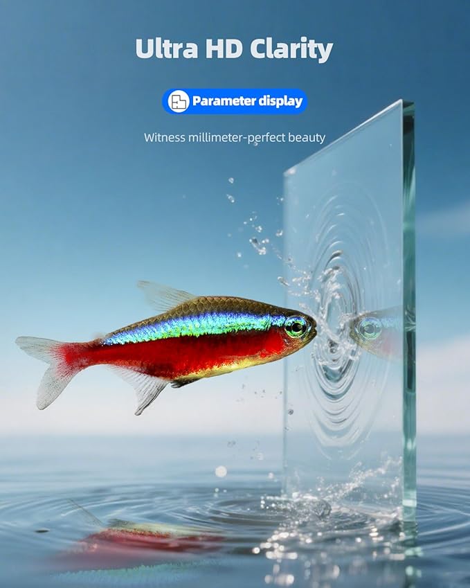 5 Gallon Clear Glass Fish Tank, Easy to Maintain Small Aquariumfor Betta, Goldfish, Snail,Shrimp and Aquatic Planting