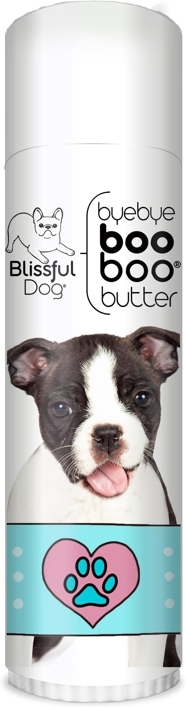 The Blissful Dog .50 oz Tube Boston Terrier Booboo Butter