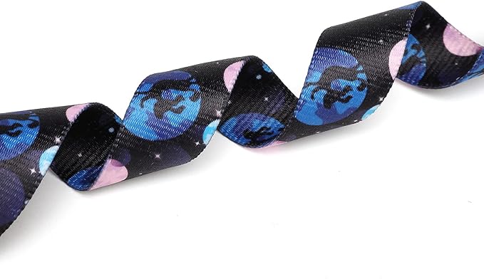 Mercano Adjustable Dog Collar - Special Design Patterns, Soft Nylon Comfortable Durable Pet Collar for Small Medium Large Dogs (M, Night Sky)
