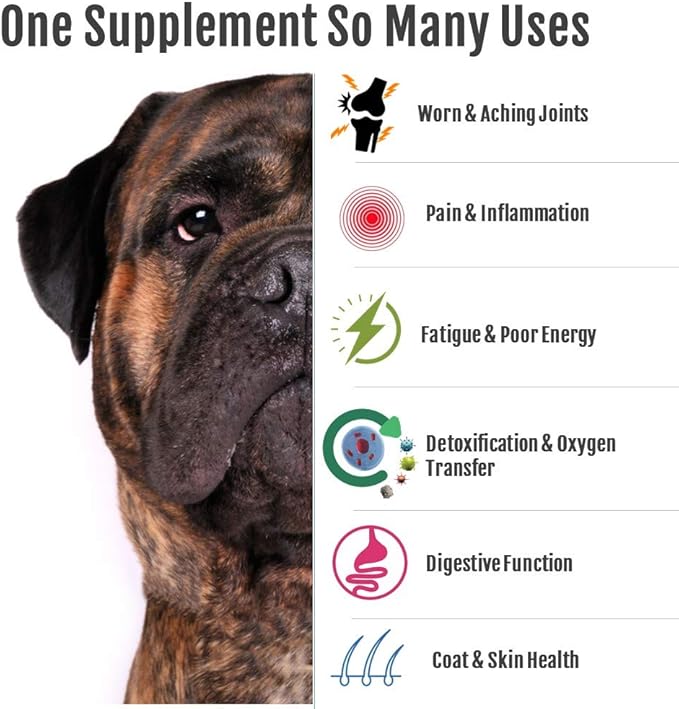 Pure MSM Joint Supplement for Dogs, Cats, & Horses – 100% Additive-Free – High Performance, Supports Pets Wellness, Healthy Joints, Mobility, Aches, & Fatigue – HAPPY BODY - 7oz