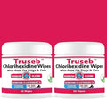Truseb Topical for Dogs, Cats and Horses - with Aloe for Cleansing (Ketoconazole & Chlorhexidine Wipes, 100 Count)