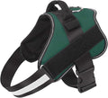 Bolux Dog Harness, No-Pull Reflective Dog Vest, Breathable Adjustable Pet Harness with Handle for Outdoor Walking - No More Pulling, Tugging or Choking (Dark Green, L)