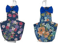 2 PCS Floral Parrot Diapers Bird Flight Suit Diaper Blue&Green Reusable Inner Layer Parrot for Parakeet Parrot Mini Macaw, Medium