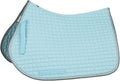 HORZE Adepto Padded All Purpose Quilted Equestrian Saddle Pad for Horses with Two-Tone Trim