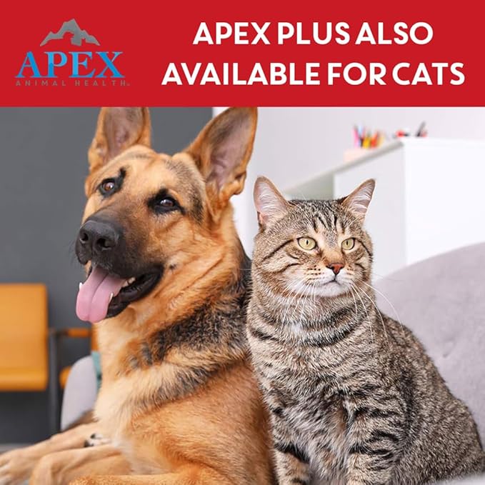 Apex Plus Flea and Tick Prevention for X-Large Dogs (89-132 lbs) | 6-Month Supply | Waterproof, 24-Hour Activation, 30-Day Protection