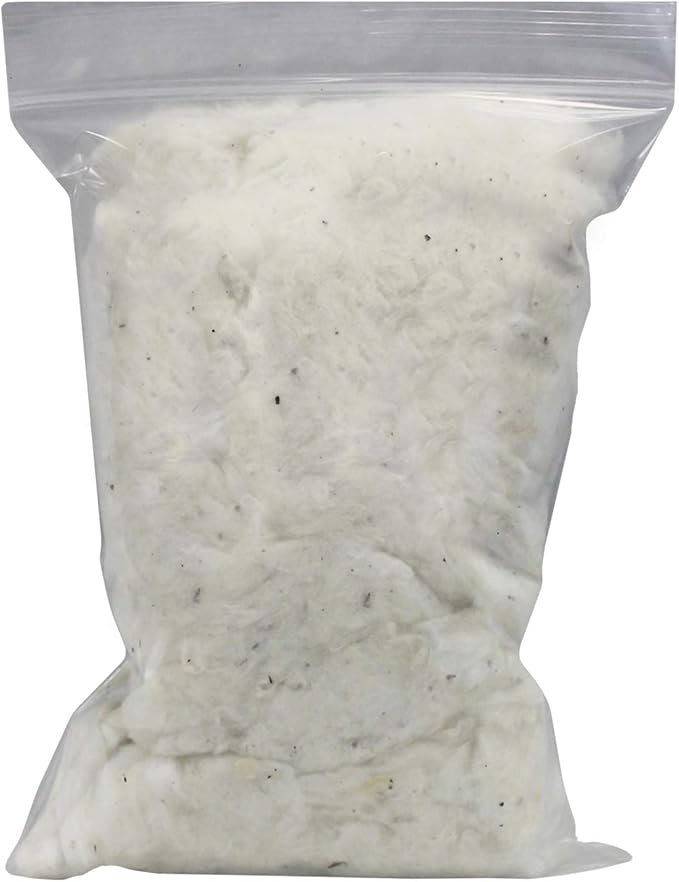 All-Natural Nesting Material (4 oz.) - 100% Cotton Eco-Friendly Animal Bedding - For Sugar Gliders, Squirrels, Hamsters, Rabbits, Chinchillas, Rats, Mice, Gerbils, Guinea Pigs and Other Small Pets