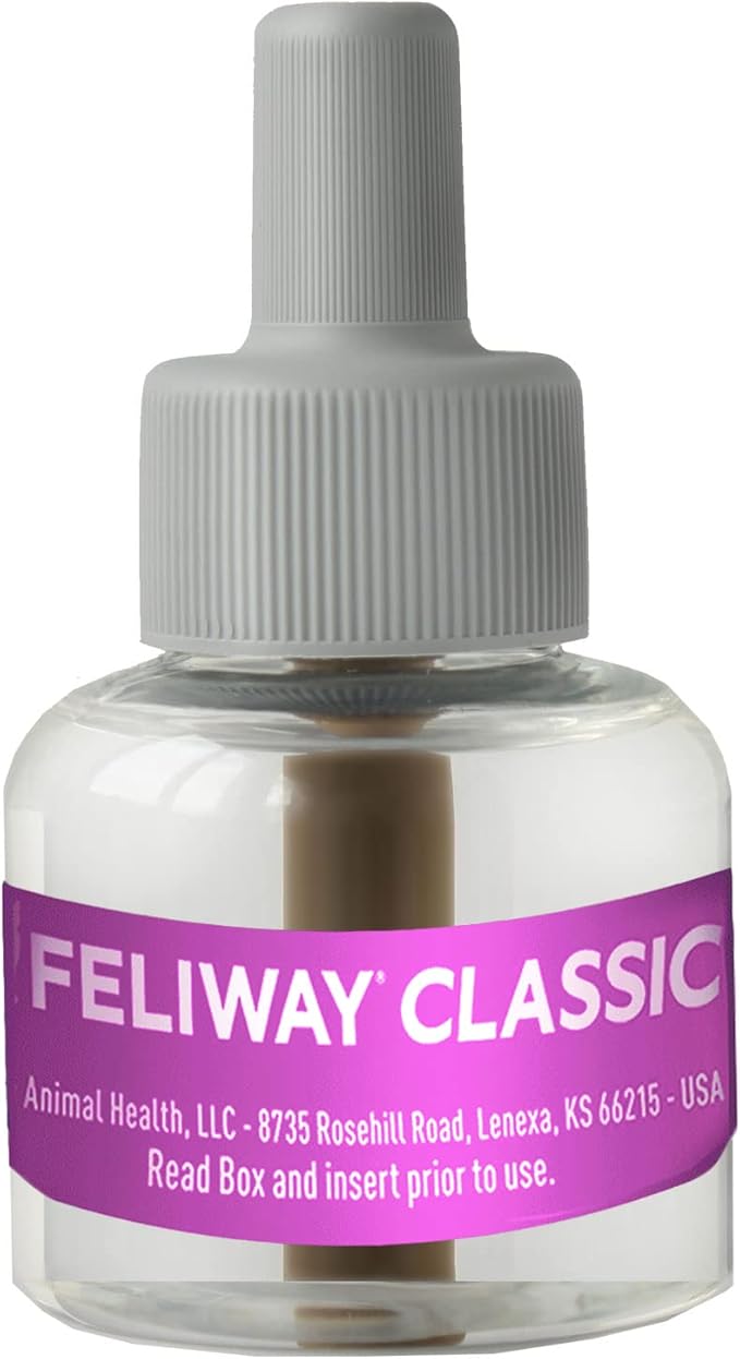 FELIWAY® Classic 30 Day Cat Calming Refill for Pheromone Diffuser, 48ml - Helps Reduce Common Signs of Stress in Cats & Kittens, Enhanced Calming
