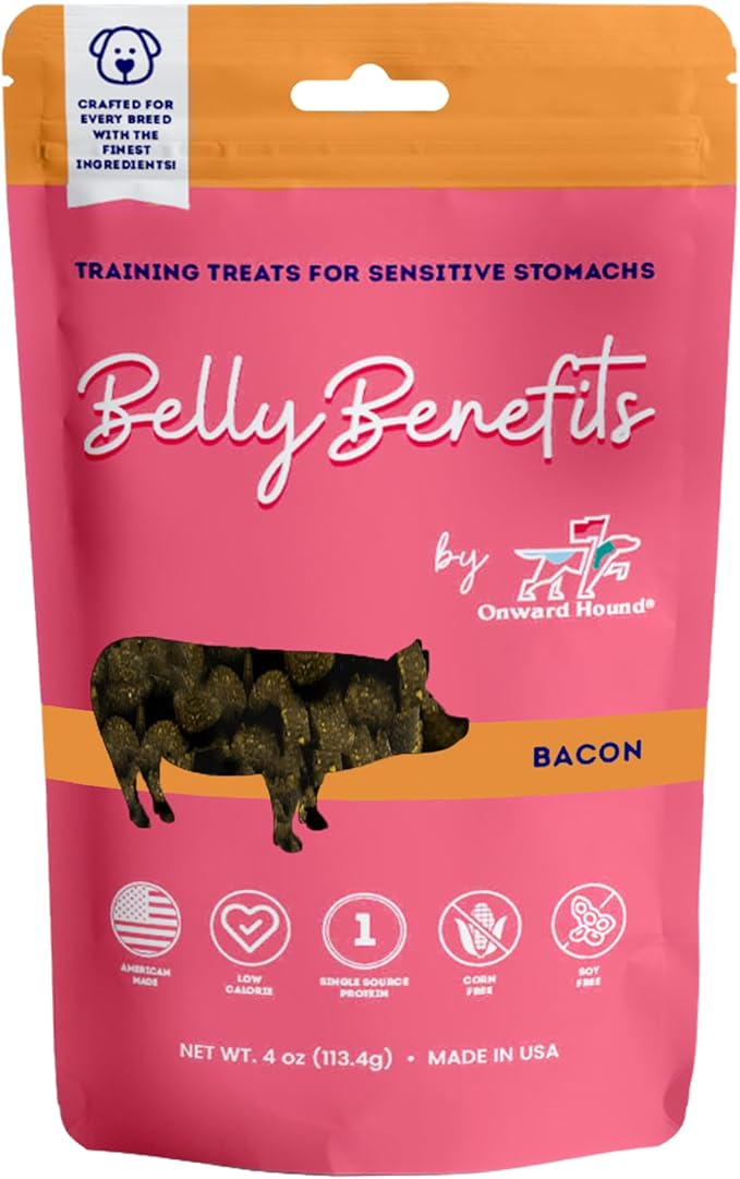 Training Treats for Dogs - Soft Bacon - Low Calorie Dog Training Treats for Sensitive Stomachs with Single Source Premium Protein, Corn Free, & Soy Free Formula - 4 oz