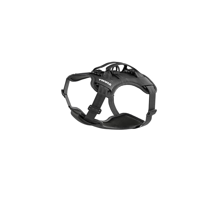 Thule Cappy Dog Harness S - Crash-Tested for Safety - Seatbelt passthrough - Adjustable & Easy to Clean - Padded Breathable mesh Panels - Leash Loop - Step-in Design