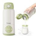 Portable Bottle Warmer for Travel,12.5oz Cordless Baby Milk Warmer on The go for Formula,Breastmilk,Water,3 Mins Fast Heating & Precise Temp Control Travel Essential