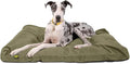 K9 Ballistics Tough Rectangle Pillow Dog Bed - Removable Cover, Washable, Durable & Water Resistant Dog Bed - XX-Large, Sage Green