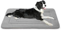 JoicyCo Dog Crate Bed Pad Mat, 36 in Non Slip Bottom Washable Kennel Pad for Medium and Large Dogs, Clay Gray