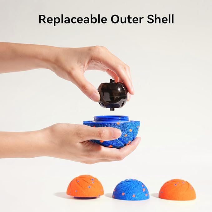 Cheerble Smart Interactive Dog Toy, Wicked Ball AIR, Automatic Moving, Bouncing, and Rotating, E-TPU Material, IPX7 Waterproof Rating, Active Rolling Ball for Medium and Large Dogs