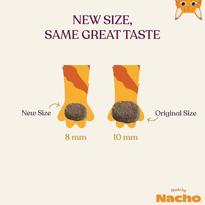 Made by Nacho Dry Cat Kibble 4lb Bag, High Protein Premium Cat Food with Freeze Dried Pieces, Sustainably-Caught Salmon, Whitefish & Pumpkin, Limited Ingredients, Single Bag