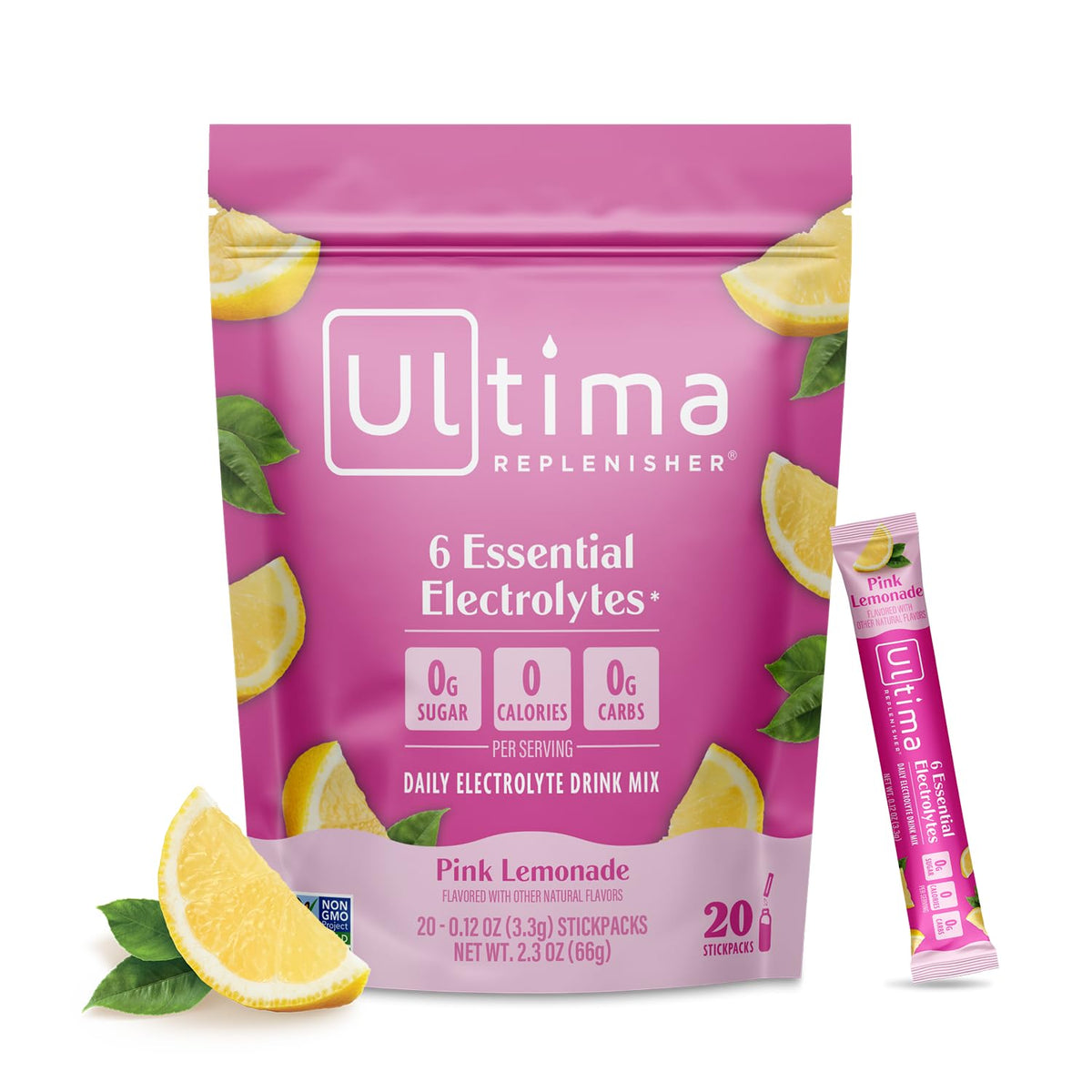 Ultima Replenisher Daily Electrolyte Powder – Original Variety Pack, 20 Stickpacks – Zero Sugar Hydration Packets with 6 Electrolytes and Minerals – Sugar Free, Plant Based & Keto Friendly Drink Mix