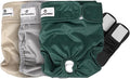 Pet Parents® Washable Dog Diapers (3pack) + Extendrs® of Durable Doggie Diapers, Premium Dog Diapers Female (Medium, Spruce)