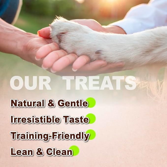 Afreschi Natural Turkey Treats Star Bites –16 oz, Hexagonal Shape, USA-Sourced Trukey, All-Natural, Hypoallergenic, Low-Fat, Healthy & Easily Digestible, Puppy & Training Snack & Small Dogs