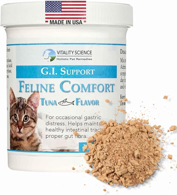 Feline Comfort for Cats | Maintains a Healthy Intestinal Tract and Proper Gut Flora | Restores Gastric Stability | for Vomiting and Diarrhea | 100% Additive Free (Seafood, 98g)