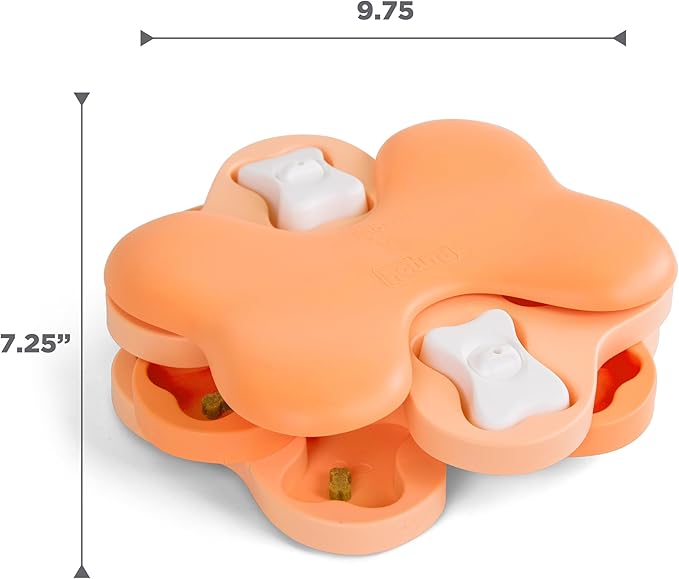 Outward Hound Nina Ottosson Puppy Tornado Dog Puzzle Interactive Treat Puzzle Dog Enrichment Dog Toy for Puppies, Level 2 Intermediate, Pink