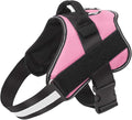 Bolux Dog Harness, No-Pull Reflective Dog Vest, Breathable Adjustable Pet Harness with Handle for Outdoor Walking - No More Pulling, Tugging or Choking (Pink, L)