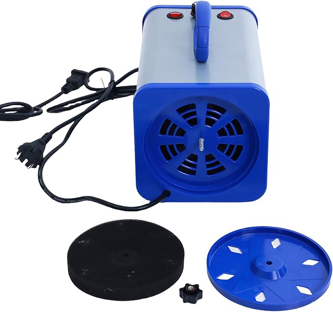 2400w 75m/s Dog Dryer for Pet Grooming, High Velocity Pet Hair Dryer with Heater, Adjustable Speed, 4 Nozzles and a Comb, Blue