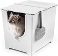Modkat® Flip Litter Box, Front-Entry, Full Height Seamless Base, Reusable Litter Liner, Sifting Litter Scoop, 2X Bamboo Charcoal Filters