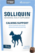 Nutramax Solliquin Calming Behavioral Health Supplement for Large Dogs - with L-Theanine, Magnolia/Phellodendron, and Whey Protein Concentrate, 75 Soft Chews