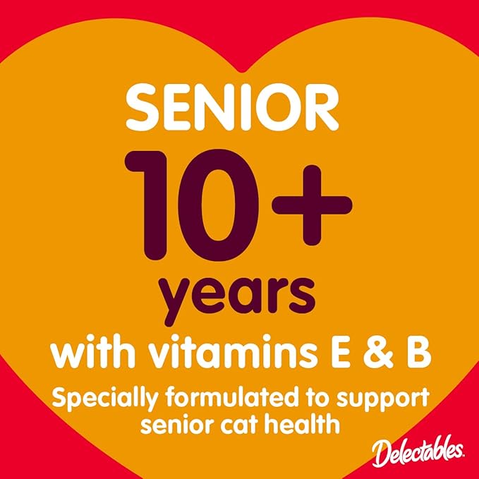 Hartz Delectables Stew Senior Lickable Wet Cat Treats, Multiple Flavors 1.4 Ounce (Pack of 12)
