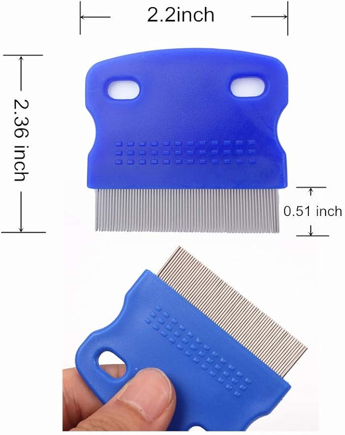 2 Pcs Cat Combs Dogs Grooming Combs Tear Stain Remover, Effectively Removes Crust, Loose Hair, Eye Stain on Pet(Random Color)