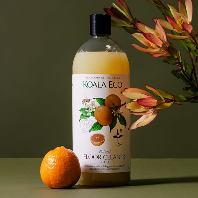 Koala Eco Floor Cleaner - with Australian Mandarin and Peppermint Essential Oil - 34oz