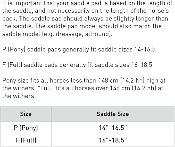 HORZE Fur Half Pad | Durable, Breathable, Non-Slip Correction Saddle Pad
